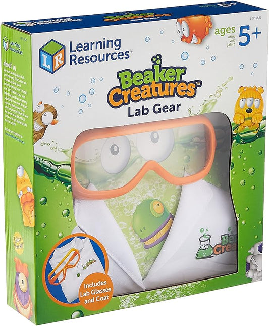 Learning Resources LER3821 Beaker Creatures Lab Gear, Lab Coat & Glasses